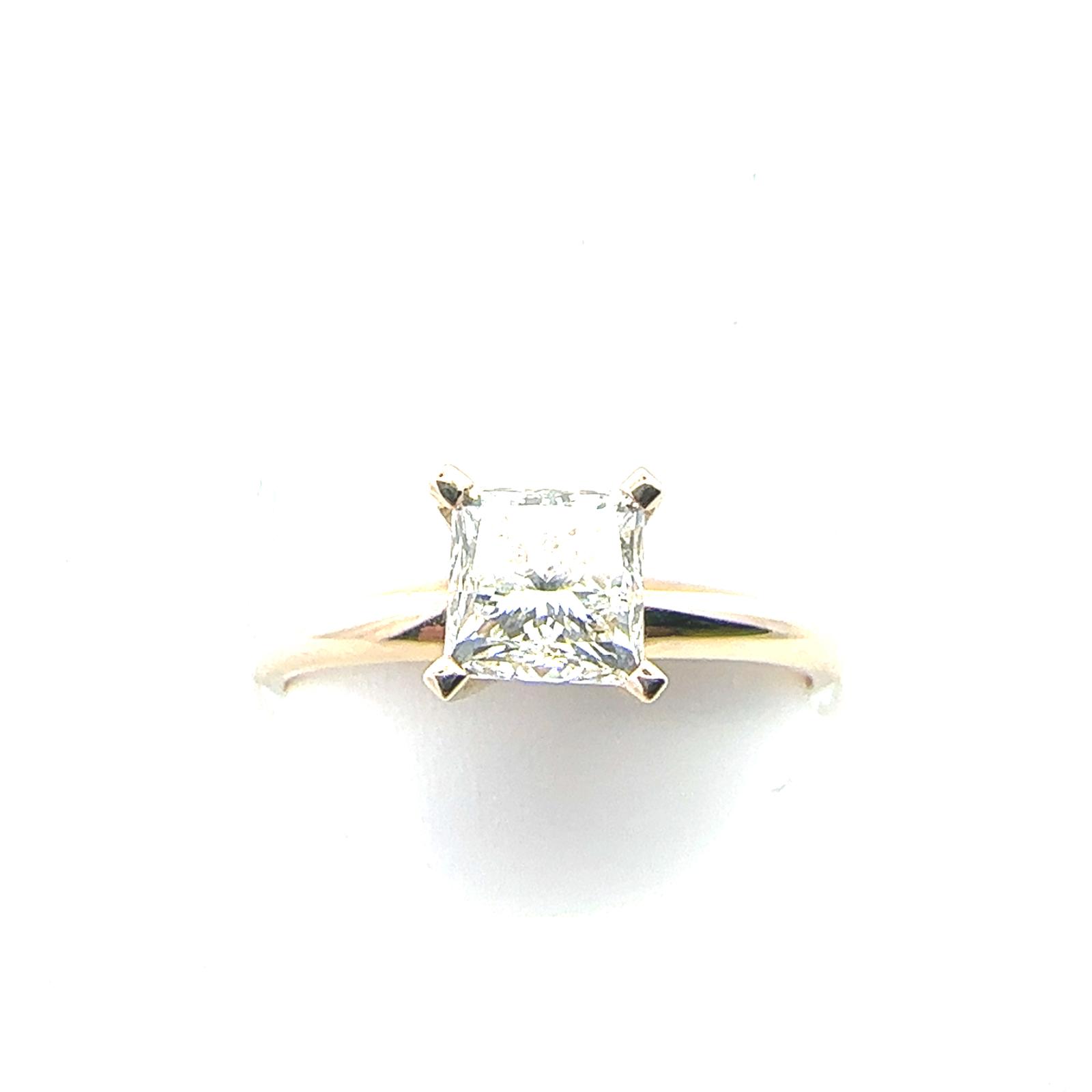 SOLI RING VARSHA PROGRAM 0.96 ct PR H SI1 - EGL-USA (US920917113D) - Cut:EX, Pol.:EX, Sym.: VG, Flr.:None-None (5.27mm x5.23mm x3.82mm) Diamond Ring , With 1.88G 14ky