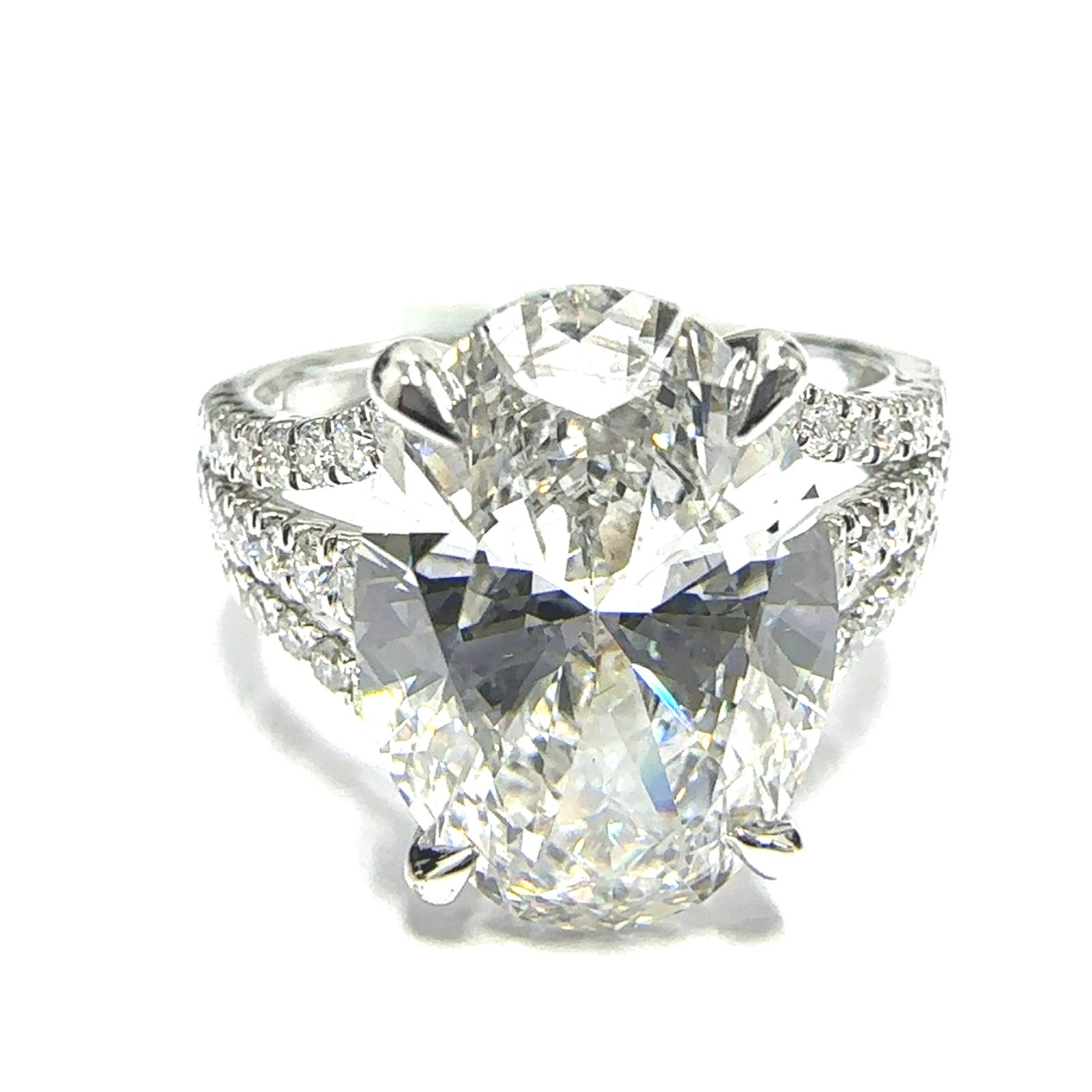 14KW LAB GROWN DIAMOND ENGAGEMENT RING NON CERT F-G VS+ 1OV-5.67CT 52D-0.69CTW 14KW-3.752GR