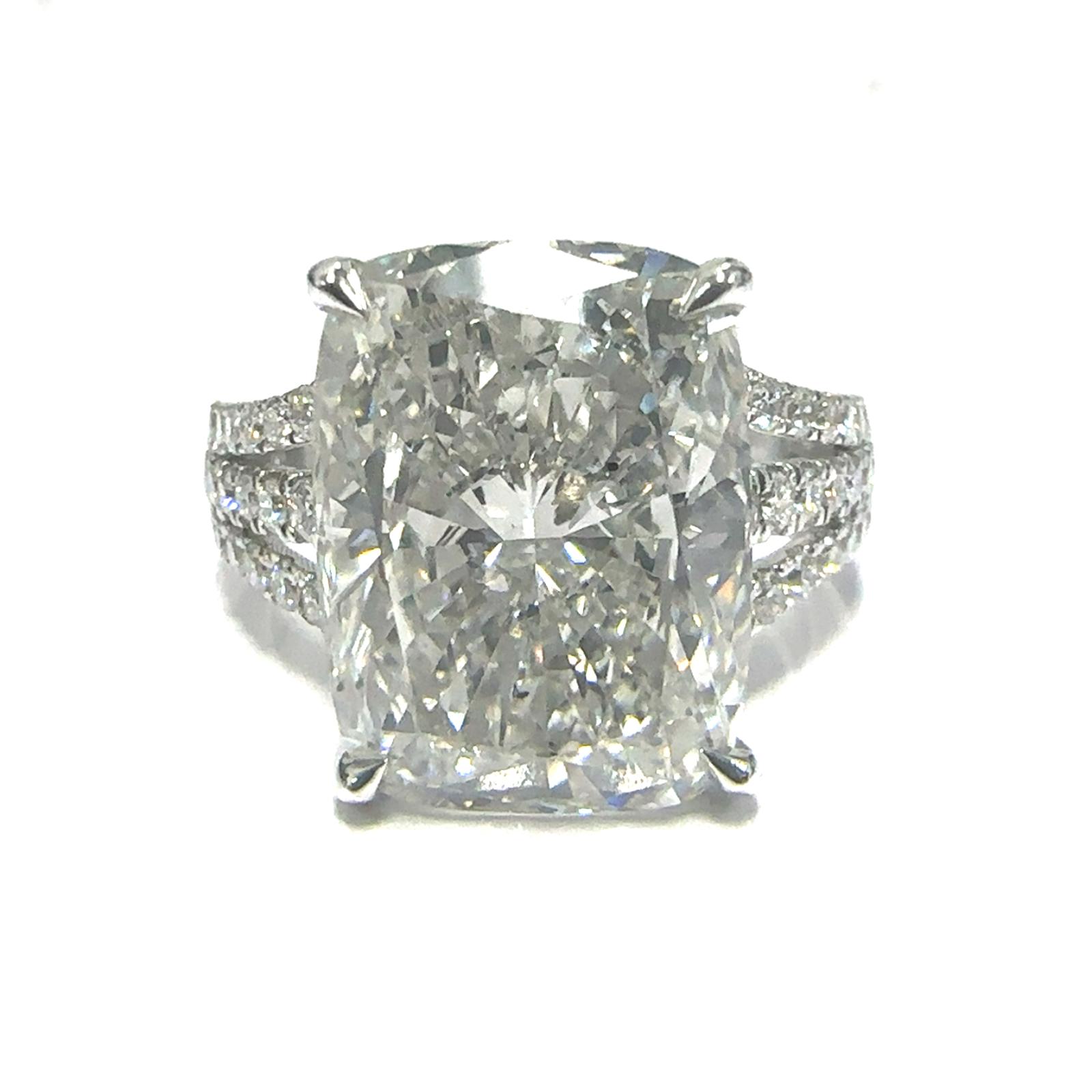14KW LAB GROWN DIAMOND ENGAGEMENT RING NON CERT F-G VS+ 1RA-8.08CT 52D-0.695CTW 14KW-3.811GR