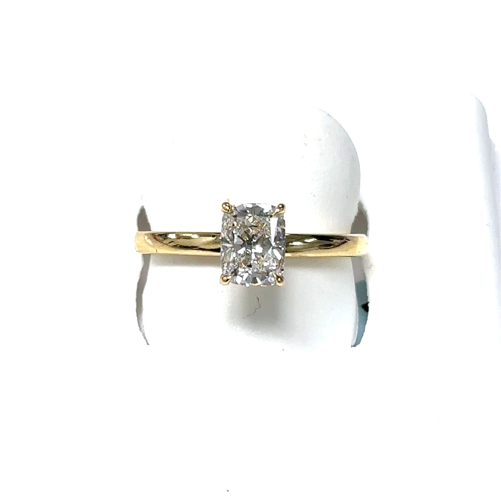 14KY LAB GROWN DIAMOND SOLITAIRE RING 1CU-1.03CT 14KY-2.44GR