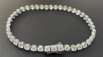 14k WG Lab Grown Diamond  Bracelet  Round  Round   43D- 5.62CTW 43D  -5.62CTW  5.03GR