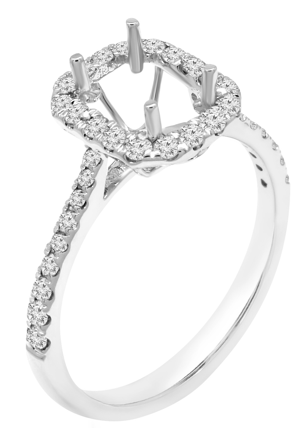 14k WG  Rings   Round   36D- 0.45CTW 36D  -0.45CTW  2.23GR