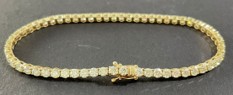 14k YG Diamond  Bracelet  Round  Round   G-H SI 93D- 1.99CTW 93D  -1.99CTW  2.39GR